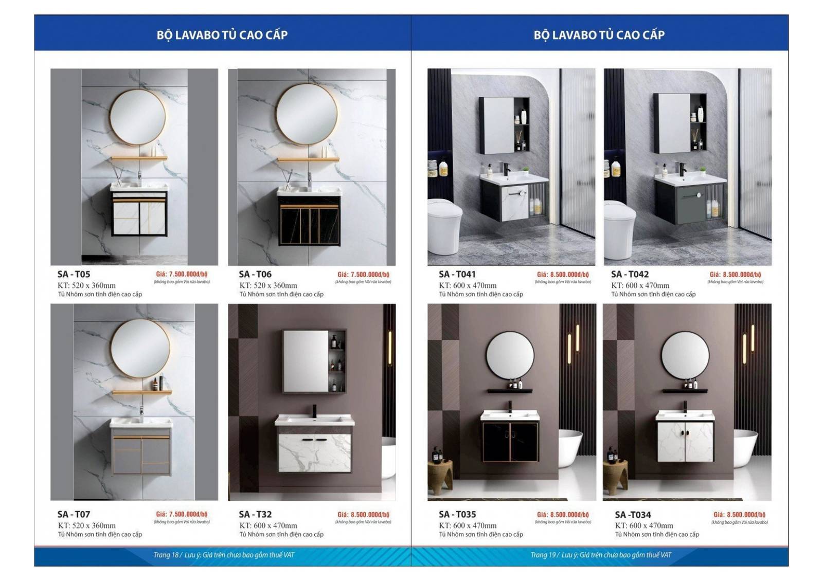 Thiết bị vệ sinh SAFANI Catalogue và bảng giá mới nhất 2024 /Page 10